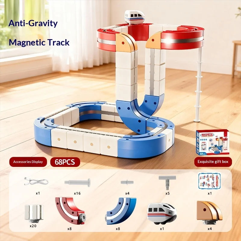Train Magnétique DIY - Blocs Éducatifs Enfants