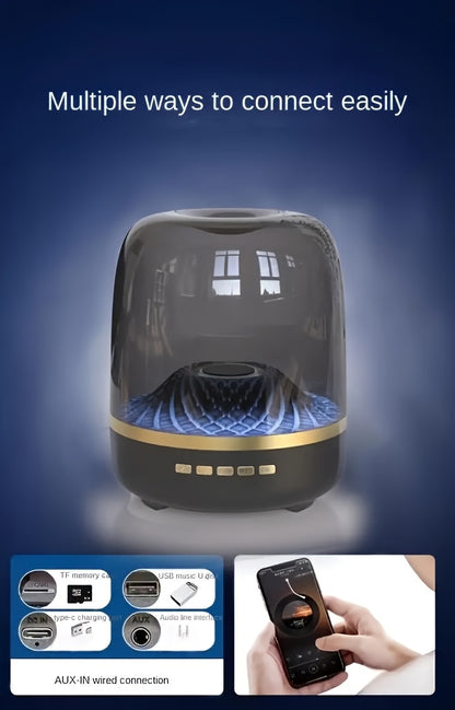 Wireless Home Theater Speakers - USB Charging, Stereo Sound, Diamond Effect Color Lighting Theme, High-Quality Audio, Immersive Home Entertainment, Portable Wireless Speakers, Are The Perfect Gift Choice for 10 Major Holidays