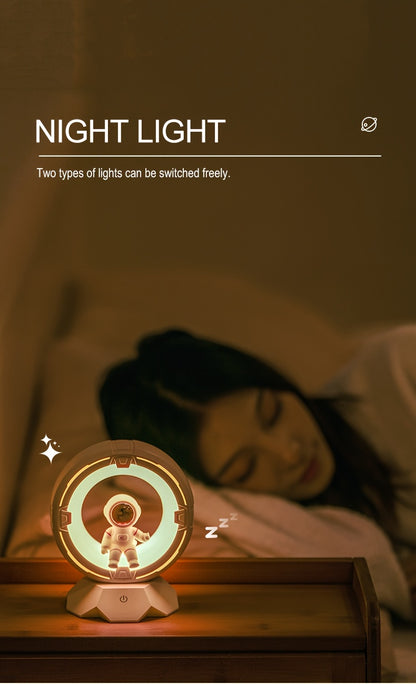 Astronaut Night Light, Rechargeable Bedside Lamp, 3 Color Lights, 4 Adjustable Brightness Levels, Bedroom Sleep Light, Astronaut Desktop Decoration, Birthday Gift, Christmas Gift