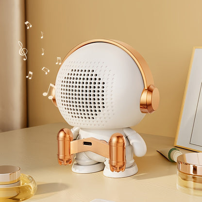 Cute Astronaut Speaker | Wireless Portable Outdoor Speaker with Light, Ideal for Home Parties, Office Decor, Bass Booster, USB Charging, Non