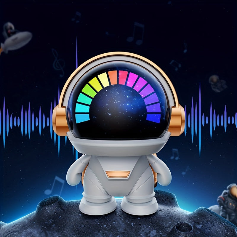 Cute Astronaut Speaker | Wireless Portable Outdoor Speaker with Light, Ideal for Home Parties, Office Decor, Bass Booster, USB Charging, Non