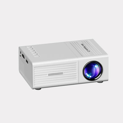 Compact Projector That Supports 1080P, Features USB Connectivity, And Comes with a Remote Control. It Is Compatible with Smartphones, Tablets, Laptops, TV Sticks, And USB Drives. It Includes a Desktop Mount, LCD Display, Powe