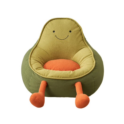 Cute Cartoon Avocado Sofa | Designer Single Chair for Relaxing in Living Room, Sponge Filled, No Assembly Required