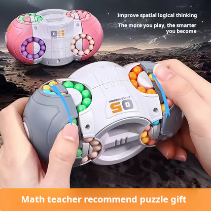 Magic Beans Stress Relief Toy, 3D Multifaceted Space Magic Beans Fingertip Puzzle Toy, Cube Toy, an Interesting Idealchristmas Stocking Stuffers, Christmas Stocking Stuffers
