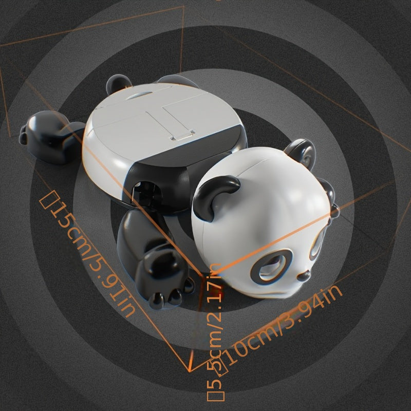 A Rampaging Panda Coaster - an Interactive Desktop Ornament Featuring a Fun And Humorous Design with a "Surprise Glare!" It Serves As Both a Mobile Phone Stand And a Coaster, Making It Ideal for Pranks And Gaming Enjoyment