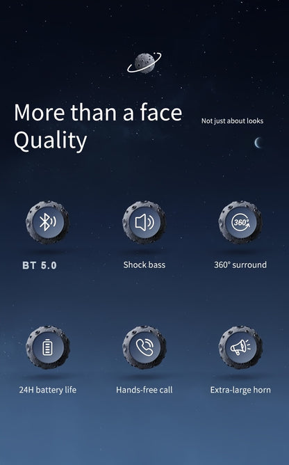 Cute Astronaut Speaker | Wireless Portable Outdoor Speaker with Light, Ideal for Home Parties, Office Decor, Bass Booster, USB Charging, Non