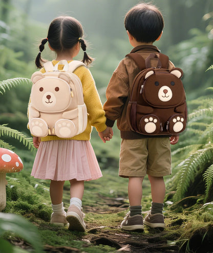 Fashionable Waterproof Polyester Lined Three-Dimensional Cartoon Backpack for Kids for Outings Play Kindergarten Use Zipper