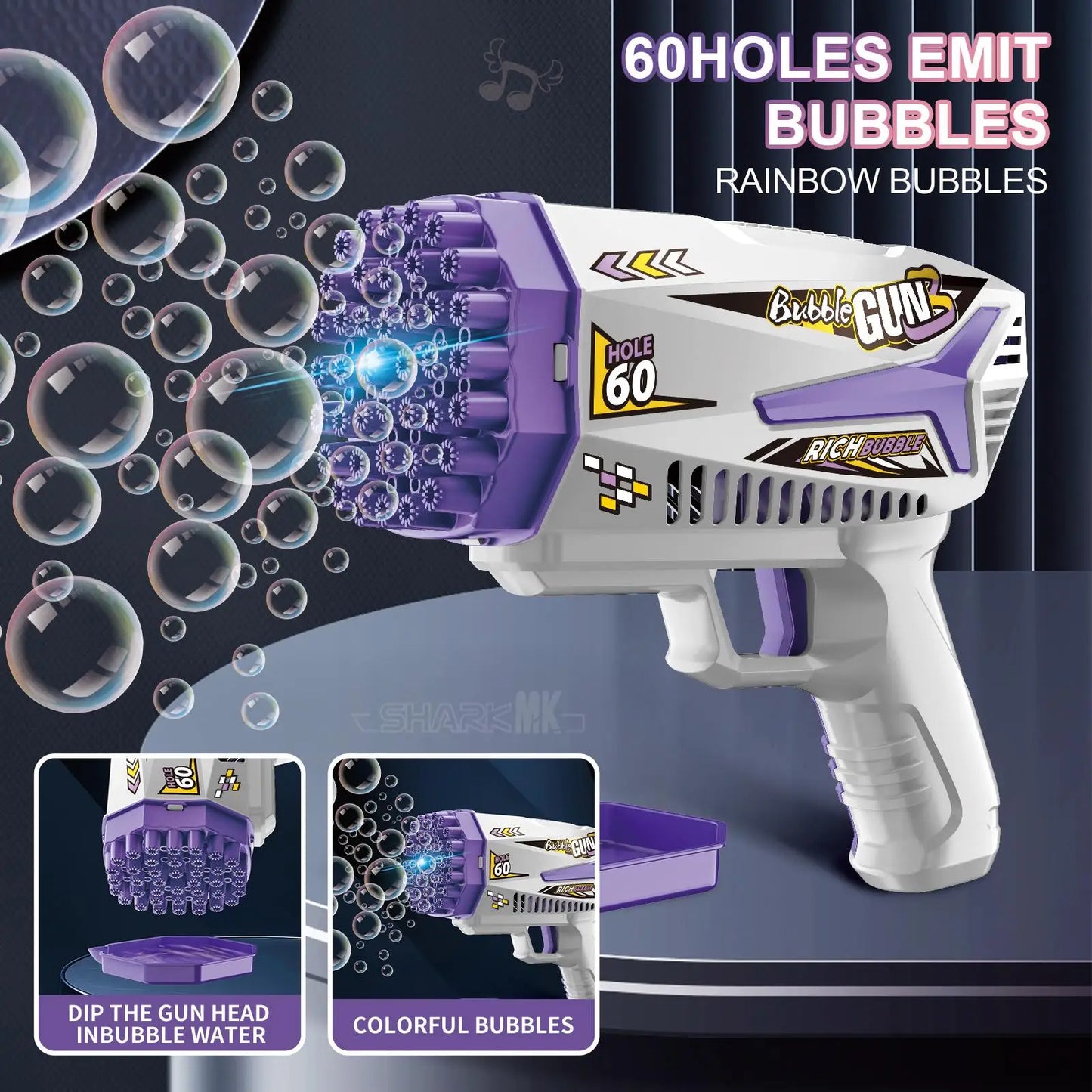 Outdoor Play and Party Bubble Machine Enjoy Bubble Fun Anytime-Bubble Gun