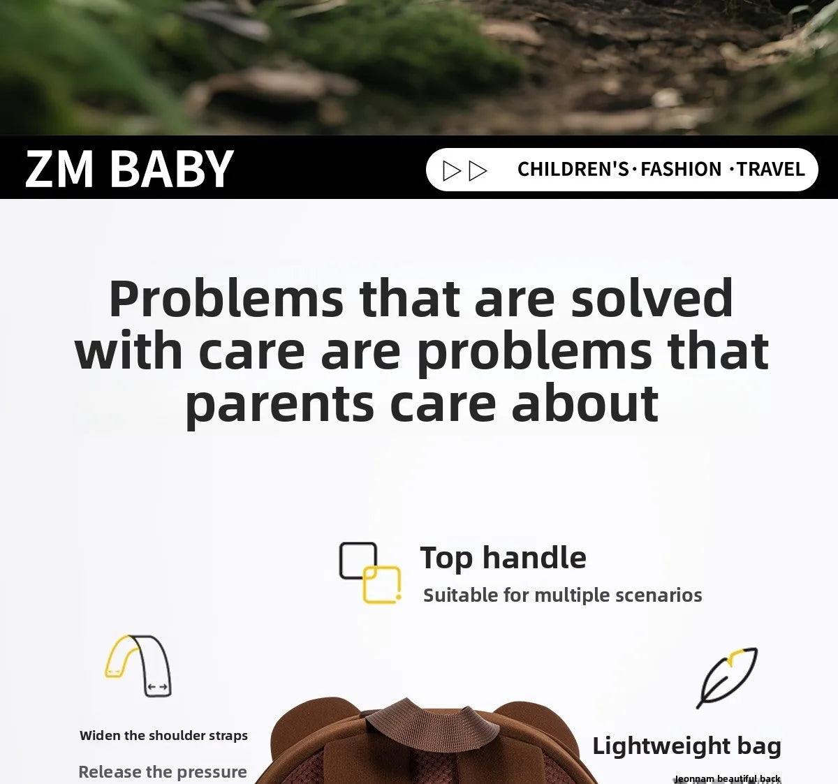 Fashionable Waterproof Polyester Lined Three-Dimensional Cartoon Backpack for Kids for Outings Play Kindergarten Use Zipper