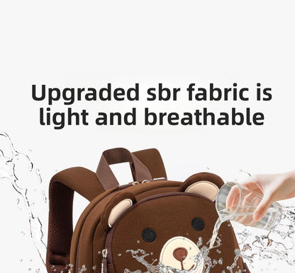 Fashionable Waterproof Polyester Lined Three-Dimensional Cartoon Backpack for Kids for Outings Play Kindergarten Use Zipper