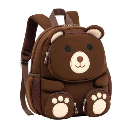 Fashionable Waterproof Polyester Lined Three-Dimensional Cartoon Backpack for Kids for Outings Play Kindergarten Use Zipper