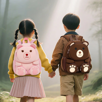 Fashionable Waterproof Polyester Lined Three-Dimensional Cartoon Backpack for Kids for Outings Play Kindergarten Use Zipper