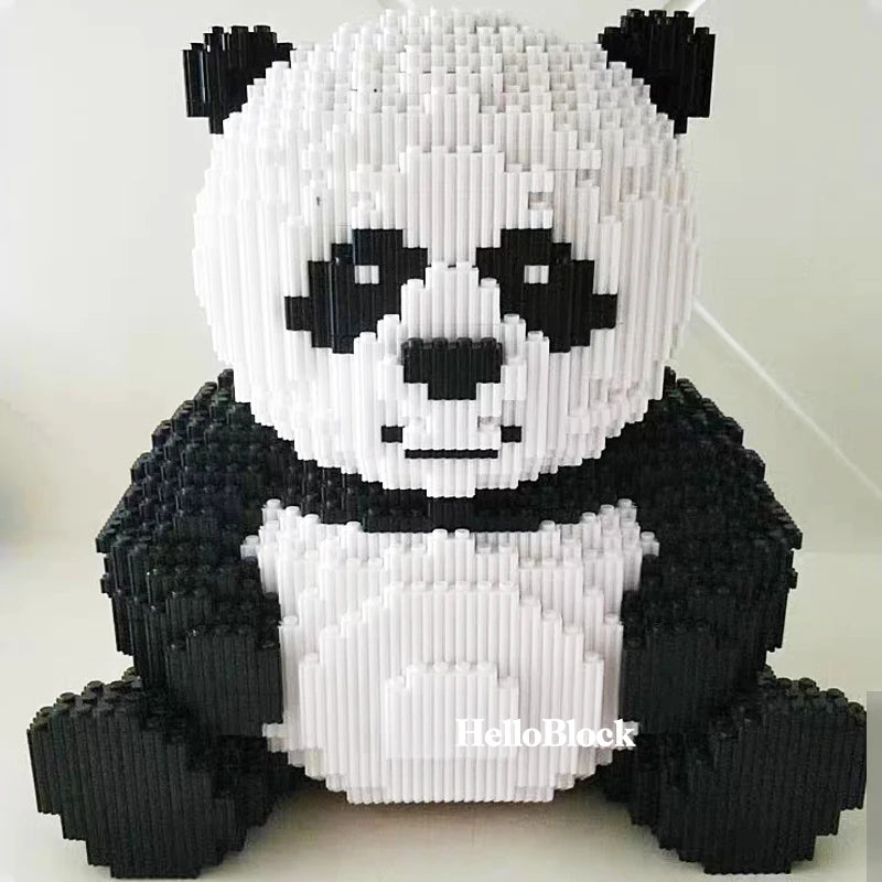 7822pcs Creative DIY Assemable Animal Cute Panda Mini Diamond Building Blocks Educational Boy Toys For Children 3D Model Bricks