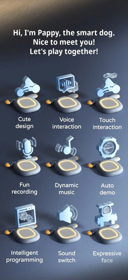 Chien Robot IA - Interactif 9 Langues