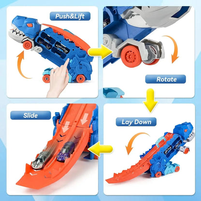 Camion Dinosaure Transport - Circuit Pliable