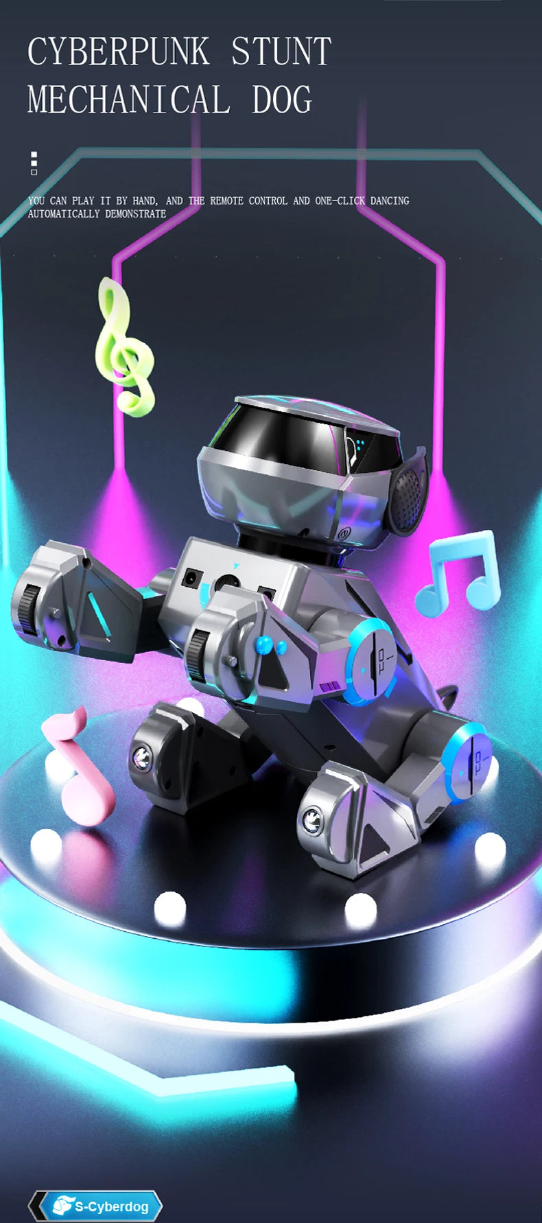 Chien Robot RC - Programmable Bluetooth Audio