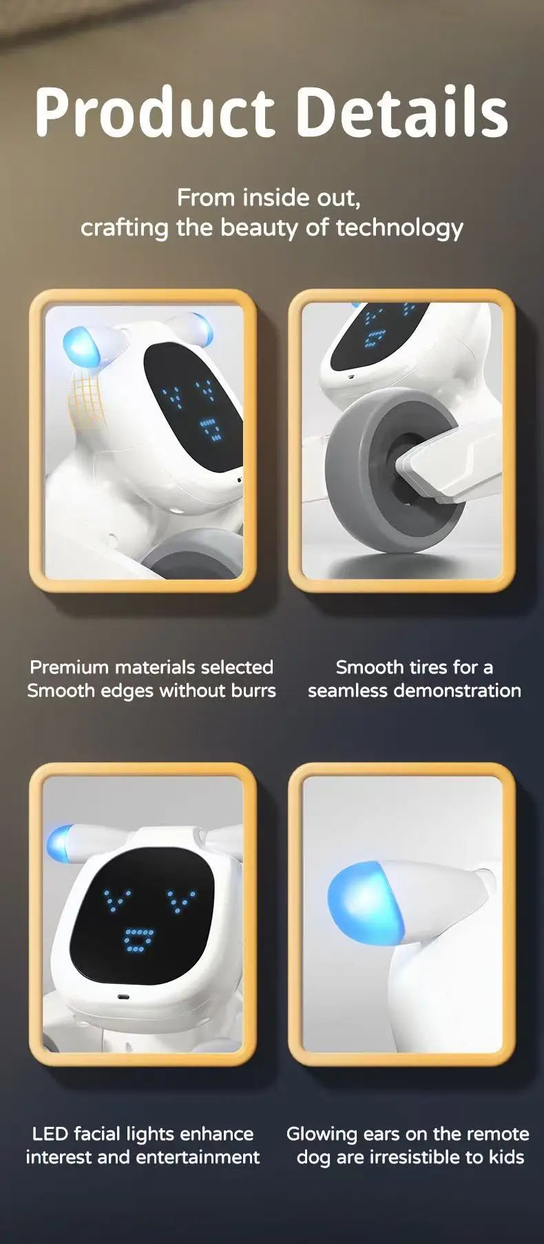 Chien Robot IA - Interactif 9 Langues
