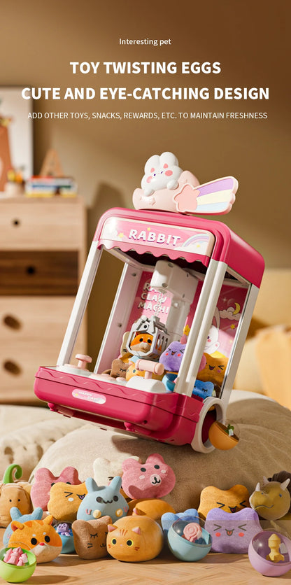 Large doll grabbing machine, toy party clip, doll twisting machine, household lighting and music, two power supply modes, drawer