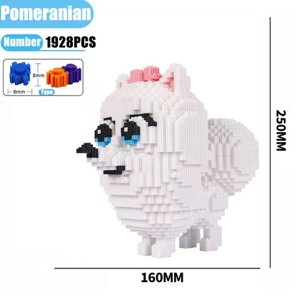 7822pcs Creative DIY Assemable Animal Cute Panda Mini Diamond Building Blocks Educational Boy Toys For Children 3D Model Bricks