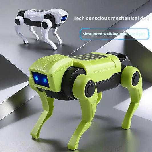 Electric Robot Dog Toy Animal Vehicle Mini size Electronic Pets DIY Installation Imitates Animals Children's Educational Toys