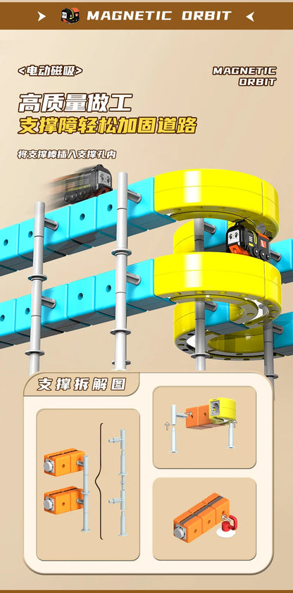 Train Magnétique Anti-Gravité - Rail Modulable