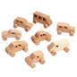 8 Mini Voitures Bois - Jouet Préhension Enfants
