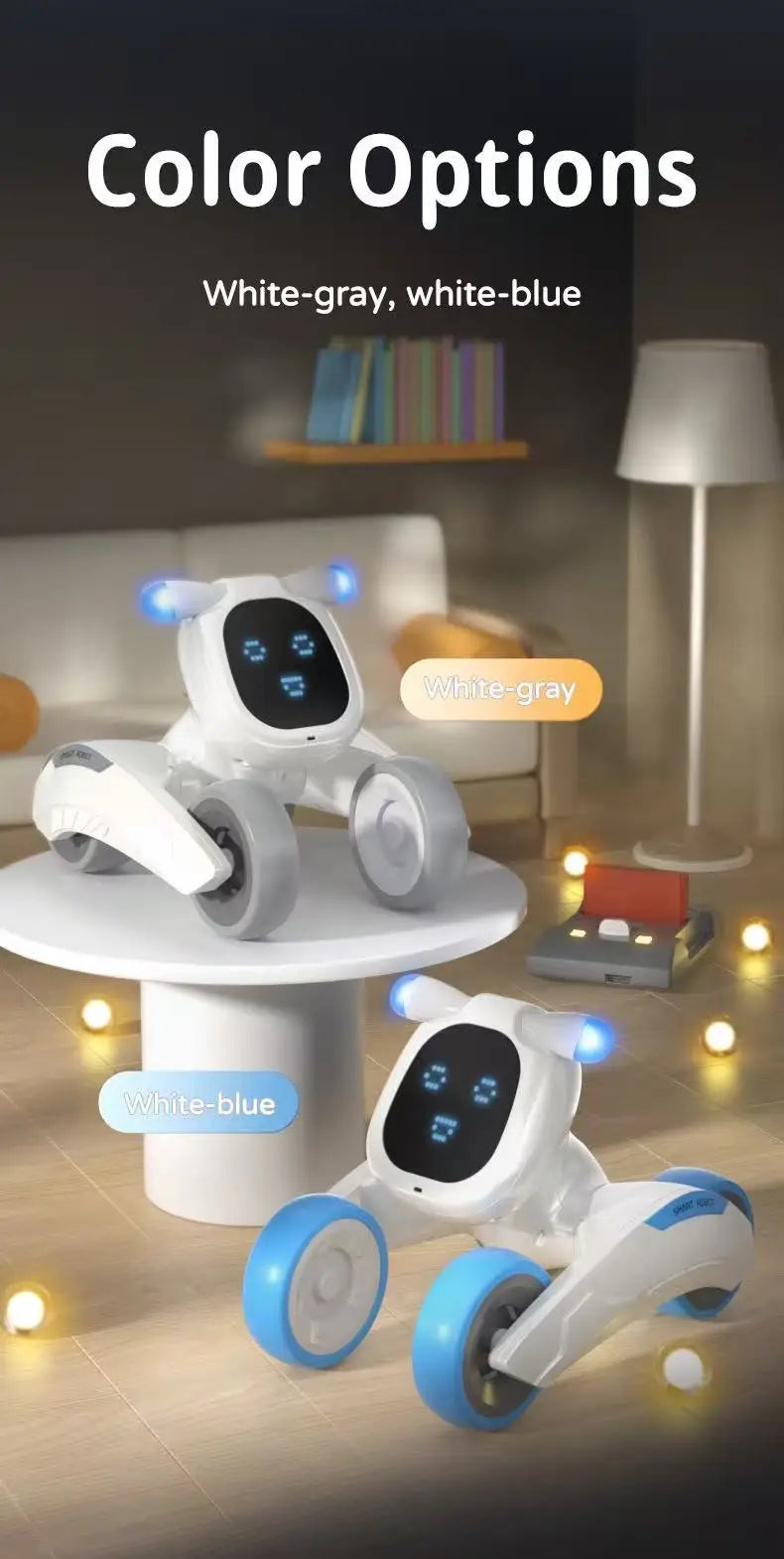Chien Robot IA - Interactif 9 Langues