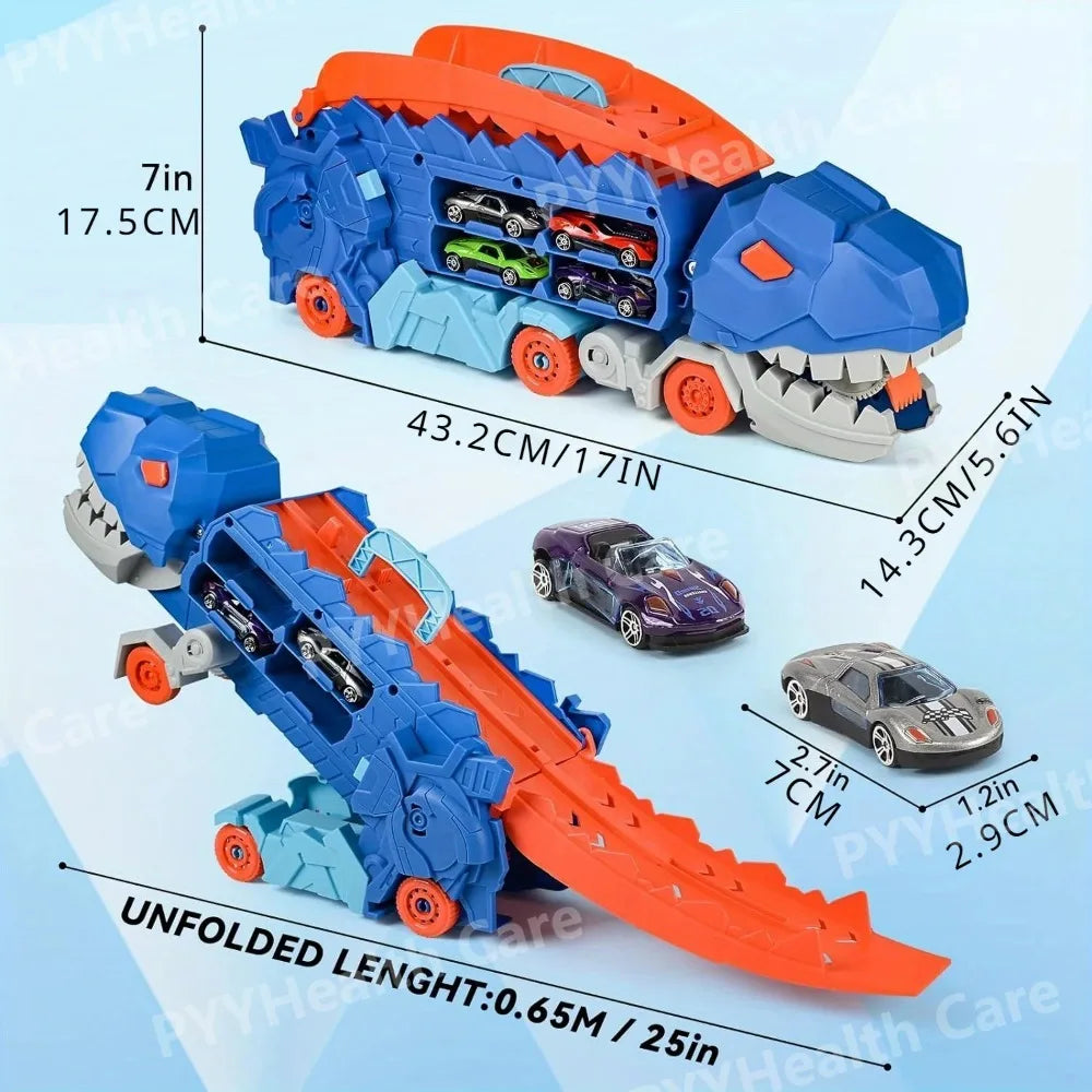 Camion Dinosaure Transport - Circuit Pliable