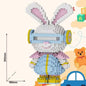 33CM Mini Colorful Rabbit 3D Model small particles Building Block Assembly Toy Cute Small Particle Puzzle Ornaments Kids Gift