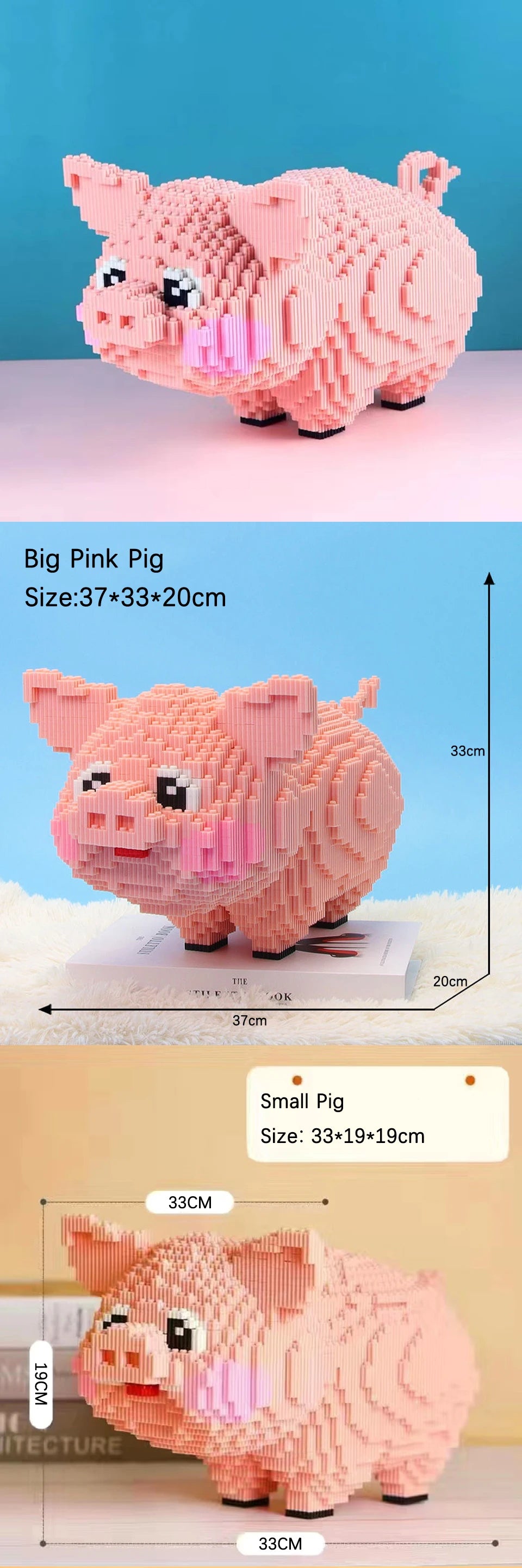 7822pcs Creative DIY Assemable Animal Cute Panda Mini Diamond Building Blocks Educational Boy Toys For Children 3D Model Bricks
