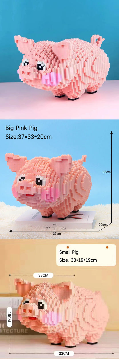 7822pcs Creative DIY Assemable Animal Cute Panda Mini Diamond Building Blocks Educational Boy Toys For Children 3D Model Bricks