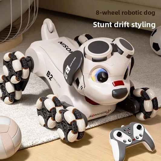 New Intelligent Electronic Remote Control 8-wheeled Robot Dog-stunt Pet Toy, Children's Toy Robot Dog Gives Children Gifts.