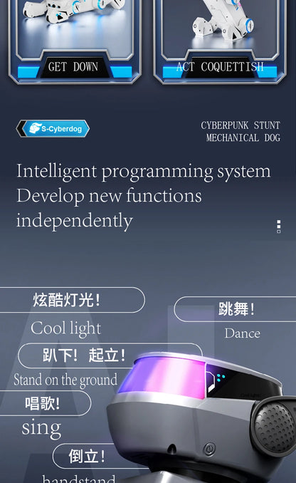 Chien Robot RC - Programmable Bluetooth Audio