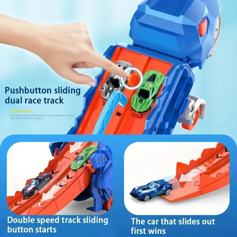Camion Dinosaure Transport - Circuit Pliable