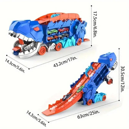 Camion Dinosaure Transport - Circuit Pliable