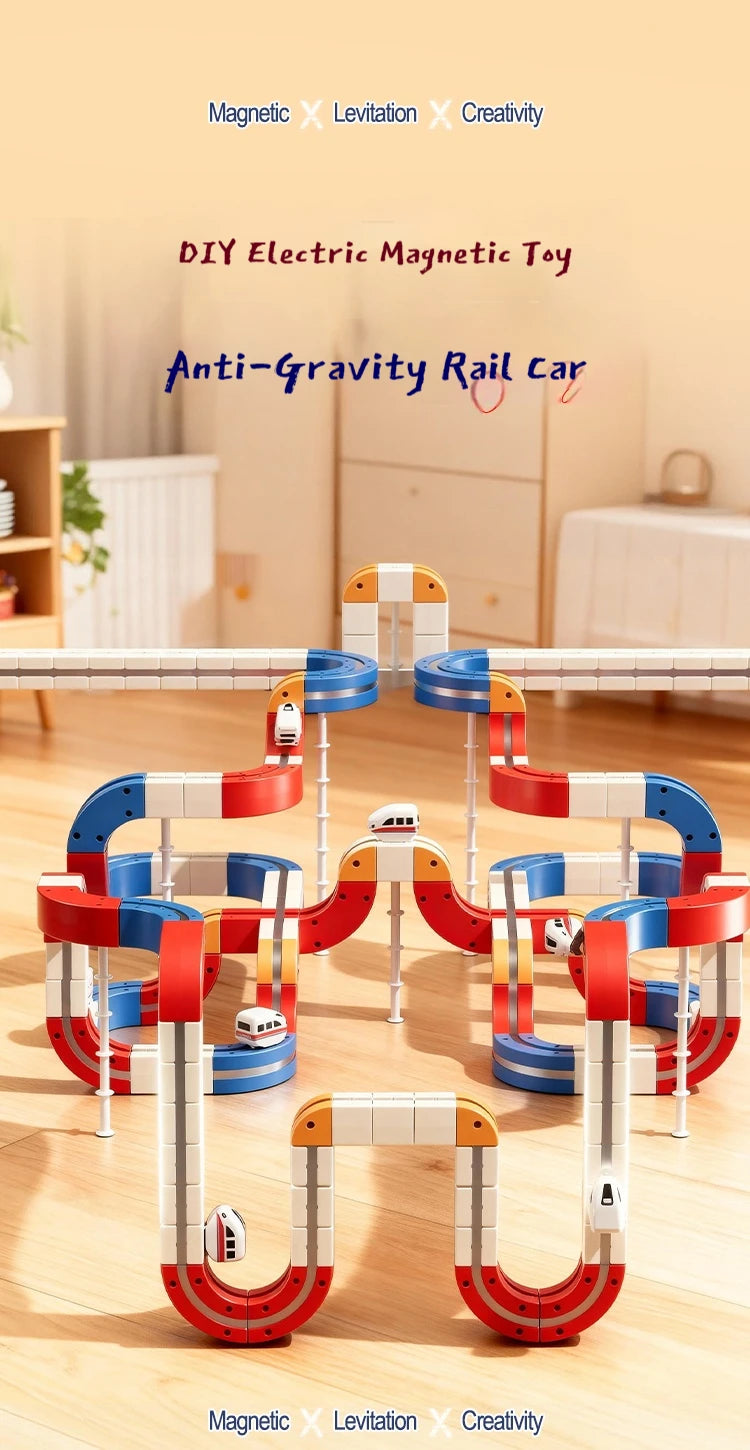Train Magnétique DIY - Blocs Éducatifs Enfants