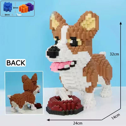7822pcs Creative DIY Assemable Animal Cute Panda Mini Diamond Building Blocks Educational Boy Toys For Children 3D Model Bricks