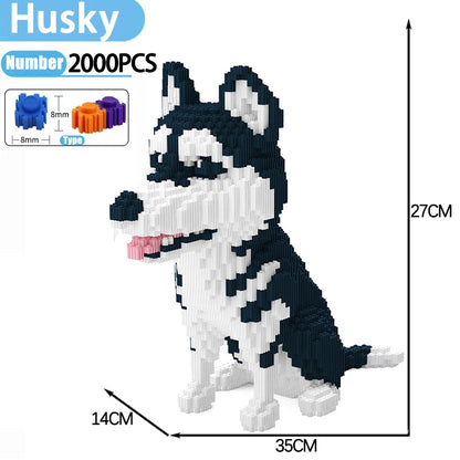 7822pcs Creative DIY Assemable Animal Cute Panda Mini Diamond Building Blocks Educational Boy Toys For Children 3D Model Bricks