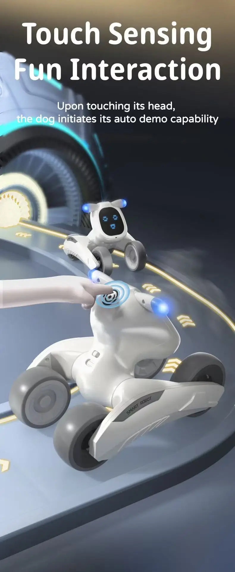 Chien Robot IA - Interactif 9 Langues