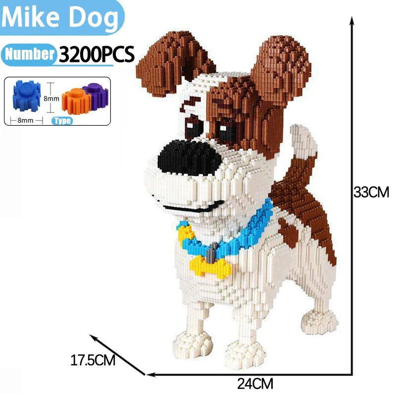 7822pcs Creative DIY Assemable Animal Cute Panda Mini Diamond Building Blocks Educational Boy Toys For Children 3D Model Bricks