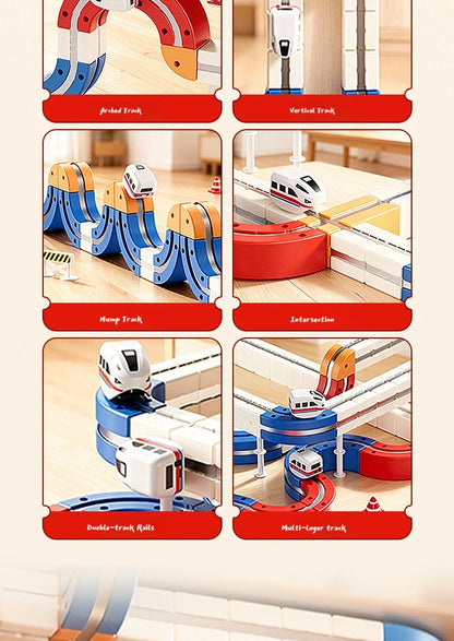 Train Magnétique DIY - Blocs Éducatifs Enfants
