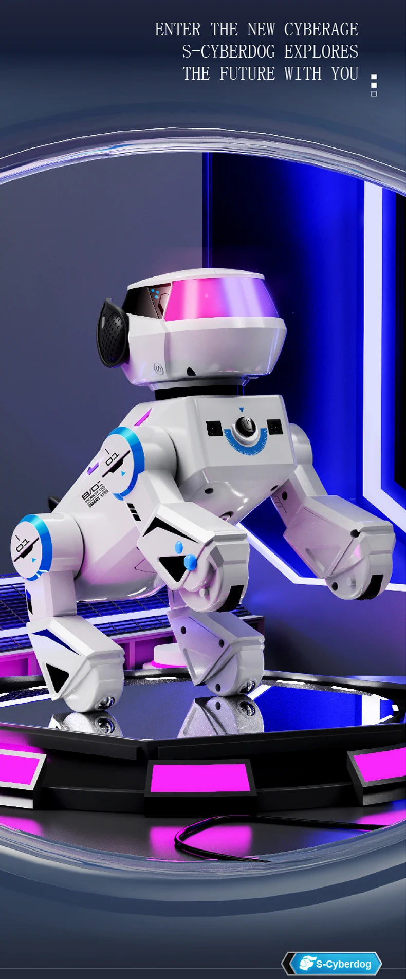 Chien Robot RC - Programmable Bluetooth Audio