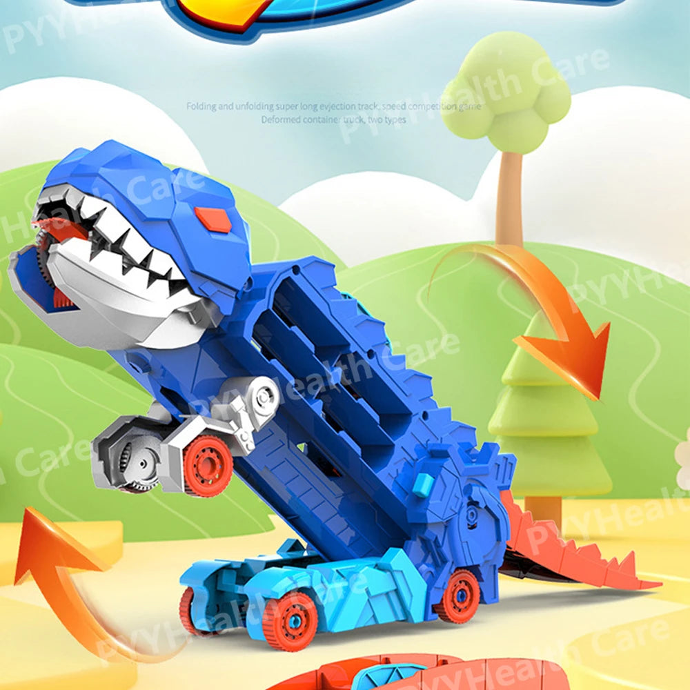 Camion Dinosaure Transport - Circuit Pliable