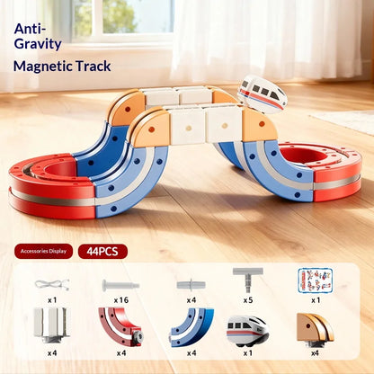 Train Magnétique DIY - Blocs Éducatifs Enfants
