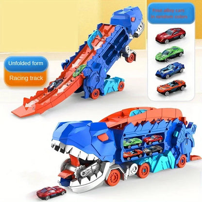 Camion Dinosaure Transport - Circuit Pliable