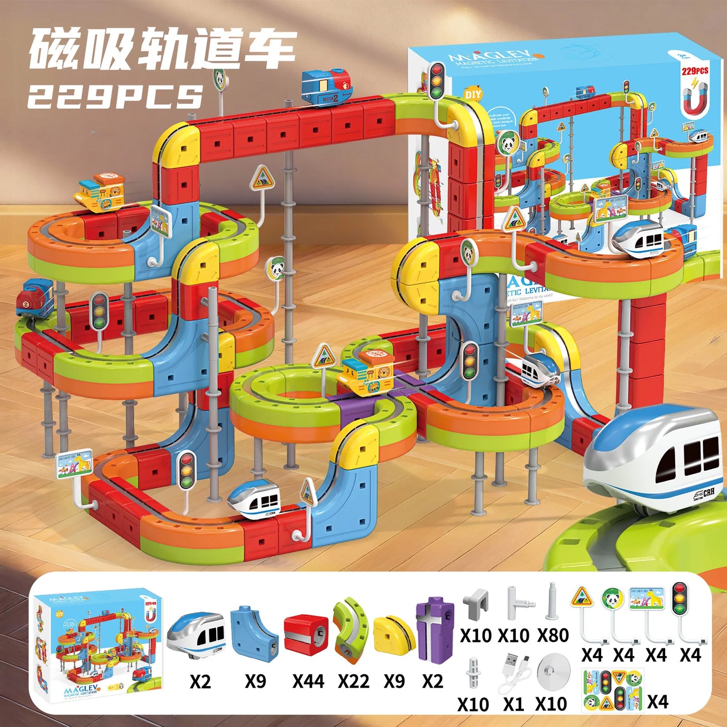 Train Magnétique Anti-Gravité - Rail Modulable