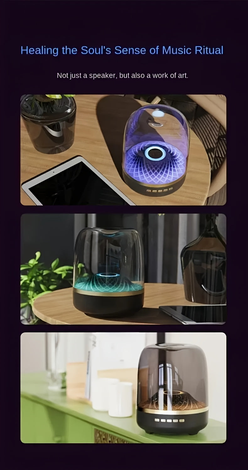 Wireless Home Theater Speakers - USB Charging, Stereo Sound, Diamond Effect Color Lighting Theme, High-Quality Audio, Immersive Home Entertainment, Portable Wireless Speakers, Are The Perfect Gift Choice for 10 Major Holidays