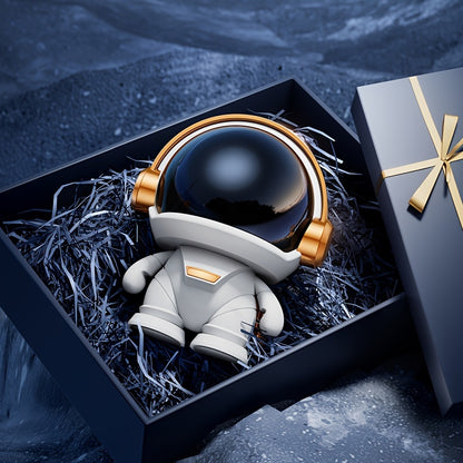 Cute Astronaut Speaker | Wireless Portable Outdoor Speaker with Light, Ideal for Home Parties, Office Decor, Bass Booster, USB Charging, Non