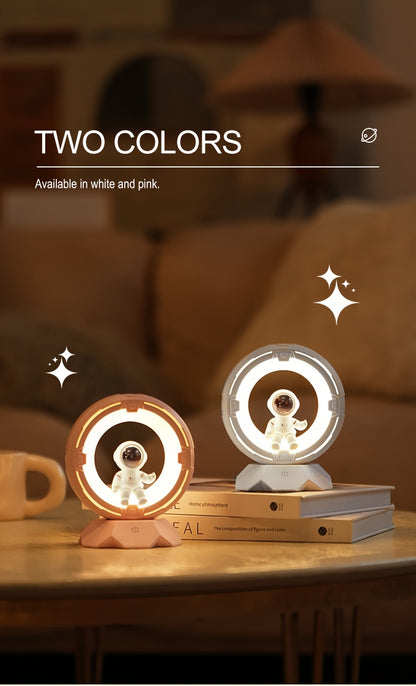 Astronaut Night Light, Rechargeable Bedside Lamp, 3 Color Lights, 4 Adjustable Brightness Levels, Bedroom Sleep Light, Astronaut Desktop Decoration, Birthday Gift, Christmas Gift