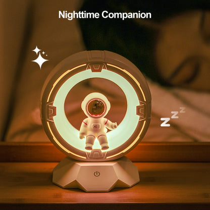 Astronaut Night Light, Rechargeable Bedside Lamp, 3 Color Lights, 4 Adjustable Brightness Levels, Bedroom Sleep Light, Astronaut Desktop Decoration, Birthday Gift, Christmas Gift